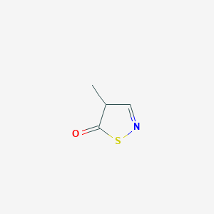 molecular formula C4H5NOS B3359787 4-Methyl-1,2-thiazol-5(4H)-one CAS No. 875583-03-2