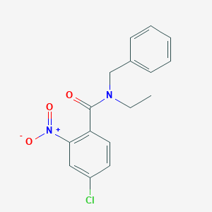 molecular formula C16H15ClN2O3 B335979 N-benzyl-4-chloro-N-ethyl-2-nitrobenzamide 