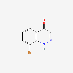 molecular formula C8H5BrN2O B3359792 8-Bromo-4-cinnolinol CAS No. 876-74-4