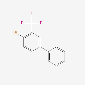molecular formula C13H8BrF3 B3359808 4-Bromo-3-(trifluoromethyl)-1,1'-biphenyl CAS No. 876758-59-7