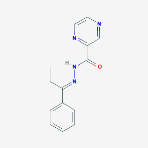 molecular formula C14H14N4O B335983 N'-(1-phenylpropylidene)-2-pyrazinecarbohydrazide 