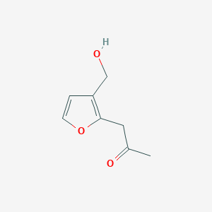 molecular formula C8H10O3 B3359841 1-[3-(Hydroxymethyl)furan-2-yl]propan-2-one CAS No. 87773-61-3