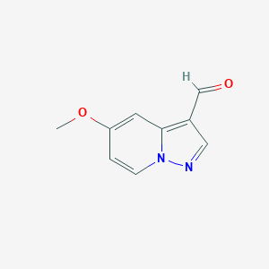 molecular formula C9H8N2O2 B3359859 5-Methoxypyrazolo[1,5-a]pyridine-3-carbaldehyde CAS No. 877994-07-5