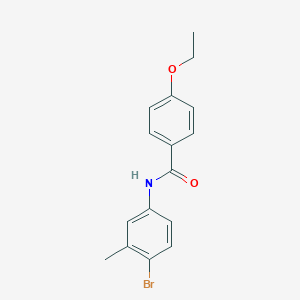 molecular formula C16H16BrNO2 B335986 N-(4-bromo-3-methylphenyl)-4-ethoxybenzamide 