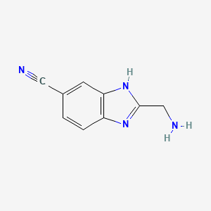 2-(Aminomethyl)-1H-benzimidazole-6-carbonitrile