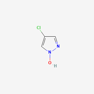 molecular formula C3H3ClN2O B3359878 4-Chloro-1H-pyrazol-1-ol CAS No. 87844-47-1
