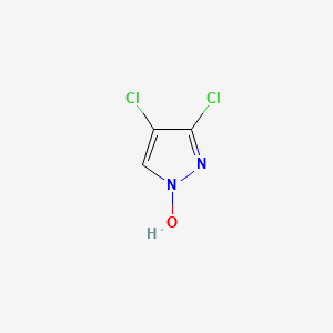 molecular formula C3H2Cl2N2O B3359881 3,4-Dichloro-1H-pyrazol-1-ol CAS No. 87844-50-6
