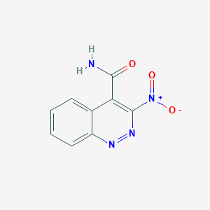 molecular formula C9H6N4O3 B3359898 3-Nitrocinnoline-4-carboxamide CAS No. 87954-00-5