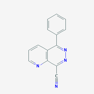 molecular formula C14H8N4 B3359920 5-Phenylpyrido[2,3-d]pyridazine-8-carbonitrile CAS No. 87988-02-1
