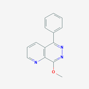 molecular formula C14H11N3O B3359928 8-Methoxy-5-phenylpyrido[2,3-d]pyridazine CAS No. 87988-12-3
