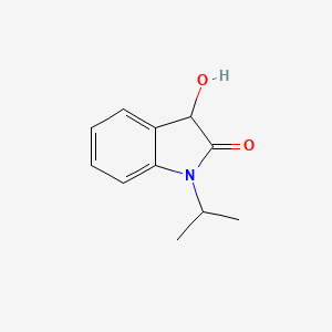 molecular formula C11H13NO2 B3359938 3-Hydroxy-1-(propan-2-yl)-1,3-dihydro-2H-indol-2-one CAS No. 88036-33-3