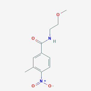 molecular formula C11H14N2O4 B335994 N-(2-methoxyethyl)-3-methyl-4-nitrobenzamide 