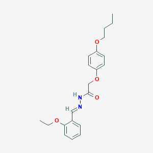 molecular formula C21H26N2O4 B335995 2-(4-butoxyphenoxy)-N'-(2-ethoxybenzylidene)acetohydrazide 