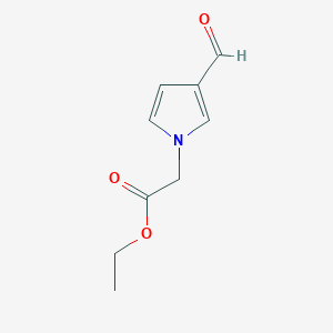 molecular formula C9H11NO3 B3359954 Ethyl (3-formyl-1H-pyrrol-1-yl)acetate CAS No. 88075-96-1