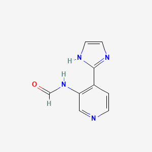 molecular formula C9H8N4O B3359968 N-(4-(1H-imidazol-2-yl)pyridin-3-yl)formamide CAS No. 88128-94-3