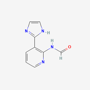 molecular formula C9H8N4O B3359974 N-(3-(1H-imidazol-2-yl)pyridin-2-yl)formamide CAS No. 88128-97-6