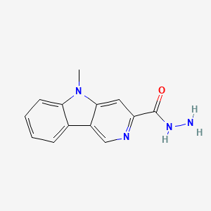 molecular formula C13H12N4O B3359983 5-Methyl-5H-pyrido[4,3-B]indole-3-carbohydrazide CAS No. 88129-36-6