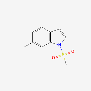 molecular formula C10H11NO2S B3359987 1H-Indole, 6-methyl-1-(methylsulfonyl)- CAS No. 88131-64-0