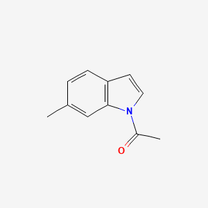 molecular formula C11H11NO B3360009 1-(6-Methyl-1H-indol-1-yl)ethan-1-one CAS No. 88150-29-2