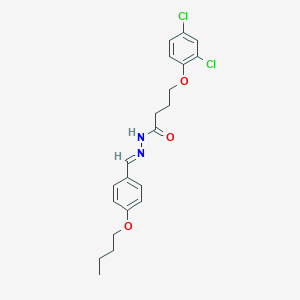molecular formula C21H24Cl2N2O3 B336002 N'-(4-butoxybenzylidene)-4-(2,4-dichlorophenoxy)butanohydrazide 