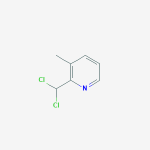 molecular formula C7H7Cl2N B3360024 2-(Dichloromethyl)-3-methylpyridine CAS No. 88237-09-6