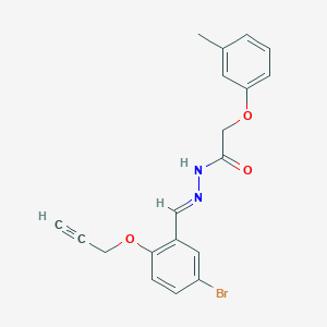 molecular formula C19H17BrN2O3 B336003 N'-[5-bromo-2-(2-propynyloxy)benzylidene]-2-(3-methylphenoxy)acetohydrazide 