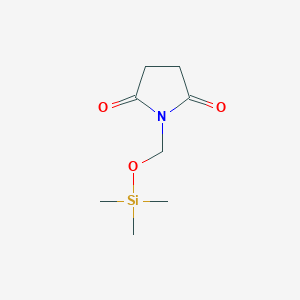 molecular formula C8H15NO3Si B3360036 1-{[(Trimethylsilyl)oxy]methyl}pyrrolidine-2,5-dione CAS No. 88251-62-1