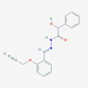 molecular formula C18H16N2O3 B336006 2-hydroxy-2-phenyl-N'-[2-(2-propynyloxy)benzylidene]acetohydrazide 
