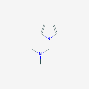 molecular formula C7H12N2 B3360061 N,N-Dimethyl-1-(1H-pyrrol-1-yl)methanamine CAS No. 88280-87-9