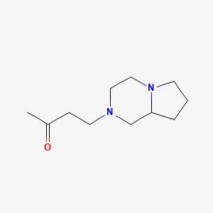 molecular formula C11H20N2O B3360070 4-(Hexahydropyrrolo[1,2-a]pyrazin-2(1H)-yl)butan-2-one CAS No. 88327-70-2