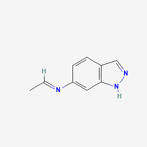 molecular formula C9H9N3 B3360110 (1E)-N-(1H-Indazol-6-yl)ethanimine CAS No. 88369-86-2
