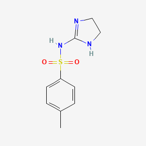 molecular formula C10H13N3O2S B3360125 N-(2-Imidazolidinylidene)-p-toluenesulfonamide CAS No. 884-99-1