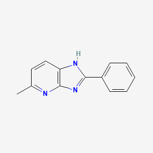 molecular formula C13H11N3 B3360132 5-Methyl-2-phenyl-1H-imidazo[4,5-b]pyridine CAS No. 88406-57-9
