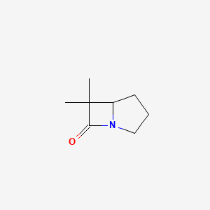 molecular formula C8H13NO B3360134 6,6-diMethyl-1-Azabicyclo[3.2.0]heptan-7-one CAS No. 88413-87-0