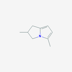 molecular formula C9H13N B3360150 2,5-Dimethyl-2,3-dihydro-1H-pyrrolizine CAS No. 88474-05-9