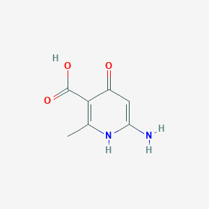 molecular formula C7H8N2O3 B3360164 6-Amino-2-methyl-4-oxo-1,4-dihydropyridine-3-carboxylic acid CAS No. 88518-49-4