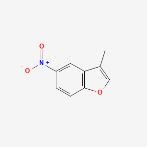molecular formula C9H7NO3 B3360170 3-Methyl-5-nitro-1-benzofuran CAS No. 88521-67-9