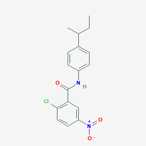 molecular formula C17H17ClN2O3 B336020 N-(4-sec-butylphenyl)-2-chloro-5-nitrobenzamide 