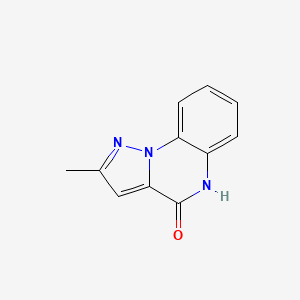 molecular formula C11H9N3O B3360217 2-Methylpyrazolo[1,5-a]quinoxalin-4(5H)-one CAS No. 88609-17-0