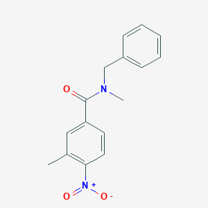 molecular formula C16H16N2O3 B336025 N-benzyl-N,3-dimethyl-4-nitrobenzamide 