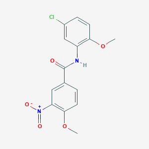 molecular formula C15H13ClN2O5 B336026 N-(5-chloro-2-methoxyphenyl)-4-methoxy-3-nitrobenzamide 