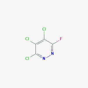 molecular formula C4Cl3FN2 B3360267 3,4,5-Trichloro-6-fluoropyridazine CAS No. 88692-15-3