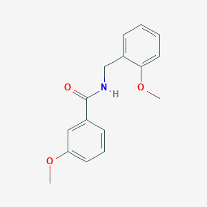 molecular formula C16H17NO3 B336029 3-methoxy-N-[(2-methoxyphenyl)methyl]benzamide 