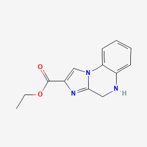 molecular formula C13H13N3O2 B3360290 Ethyl 4,5-dihydroimidazo[1,2-a]quinoxaline-2-carboxylate CAS No. 88715-96-2