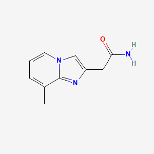 molecular formula C10H11N3O B3360309 2-(8-Methylimidazo[1,2-a]pyridin-2-yl)acetamide CAS No. 88751-01-3