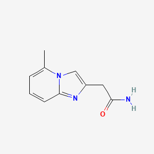 molecular formula C10H11N3O B3360313 2-(5-Methylimidazo[1,2-a]pyridin-2-yl)acetamide CAS No. 88751-02-4