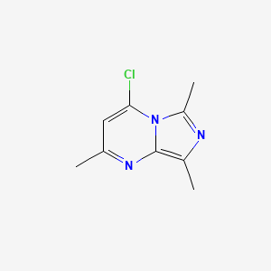 molecular formula C9H10ClN3 B3360365 4-Chloro-2,6,8-trimethylimidazo[1,5-a]pyrimidine CAS No. 88875-07-4