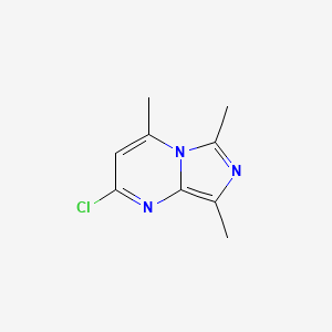 molecular formula C9H10ClN3 B3360373 2-Chloro-4,6,8-trimethylimidazo[1,5-a]pyrimidine CAS No. 88875-12-1