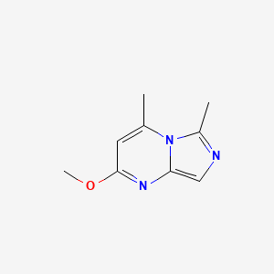 molecular formula C9H11N3O B3360389 2-Methoxy-4,6-dimethylimidazo[1,5-A]pyrimidine CAS No. 88875-17-6