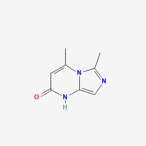 molecular formula C8H9N3O B3360396 4,6-Dimethylimidazo[1,5-a]pyrimidin-2(1H)-one CAS No. 88875-28-9